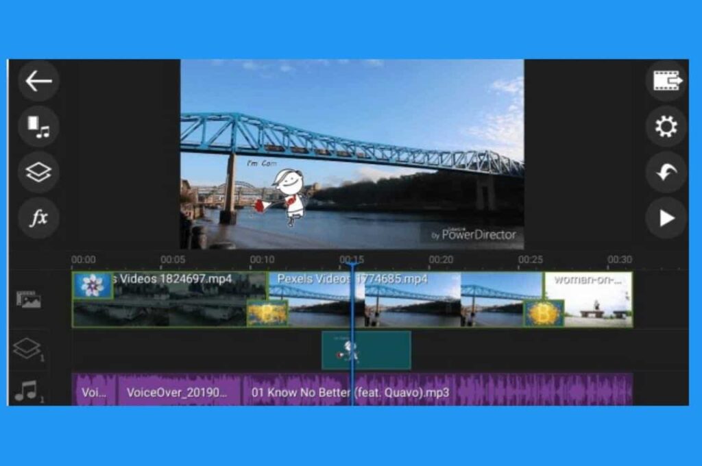 PowerDirector - برنامج تصميم فيديو للاندرويد